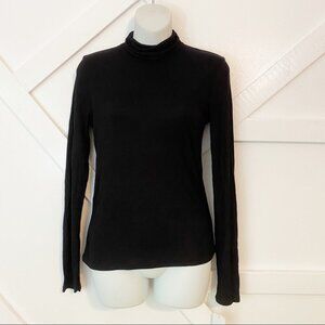 Lord & Taylor Turtleneck Long Sleeve Ribbed Top S